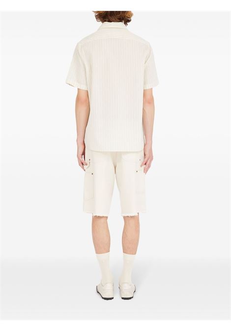 camicie maniche corte uomo beige MAISON MARGIELA | S50DR0009 M35276001F